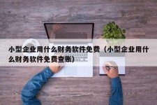 小型企业用什么财务软件免费（小型企业用什么财务软件免费查账）