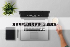 湘西用友云财务软件（云南用友）