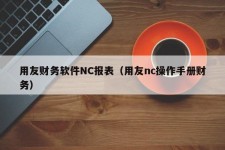 用友财务软件NC报表（用友nc操作手册财务）