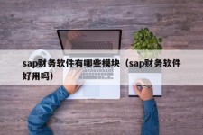 sap财务软件有哪些模块（sap财务软件好用吗）