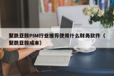 聚酰亚胺PIM行业推荐使用什么财务软件（聚酰亚胺成本）