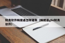 财务软件畅捷通怎样建账（畅捷通g6e财务软件）