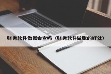 财务软件做账会查吗（财务软件做账的好处）