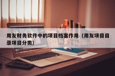 用友财务软件中的项目档案作用（用友项目目录项目分类）