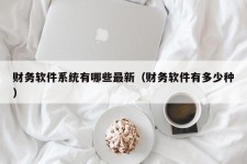 财务软件系统有哪些最新（财务软件有多少种）