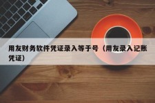 用友财务软件凭证录入等于号（用友录入记账凭证）