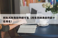 阿克苏财务软件前十名（阿克苏财务软件前十名排名）