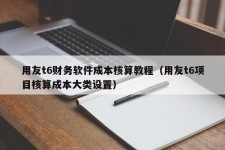 用友t6财务软件成本核算教程（用友t6项目核算成本大类设置）