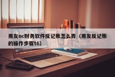 用友nc财务软件反记账怎么弄（用友反记账的操作步骤t6）