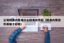 公司财务内账用什么财务软件好（财务内账软件用哪个好呢）