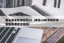 萧山用友财务软件u8（用友u8财务软件完整版免费教学视频）