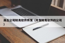 商丘公司财务软件开发（开发财务软件的公司）