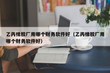 乙丙橡胶厂用哪个财务软件好（乙丙橡胶厂用哪个财务软件好）