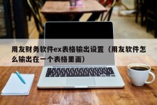 用友财务软件ex表格输出设置（用友软件怎么输出在一个表格里面）