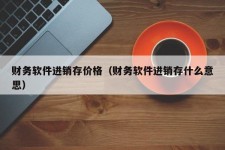 财务软件进销存价格（财务软件进销存什么意思）