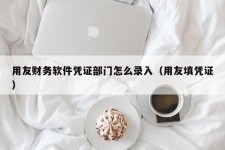 用友财务软件凭证部门怎么录入（用友填凭证）