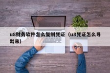 u8财务软件怎么复制凭证（u8凭证怎么导出来）