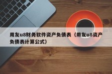 用友u8财务软件资产负债表（用友u8资产负债表计算公式）