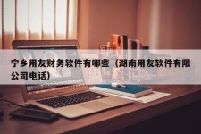 宁乡用友财务软件有哪些（湖南用友软件有限公司电话）