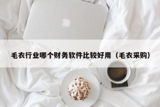 毛衣行业哪个财务软件比较好用（毛衣采购）